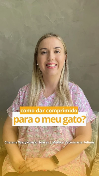 Como dar comprimido para o meu gato?